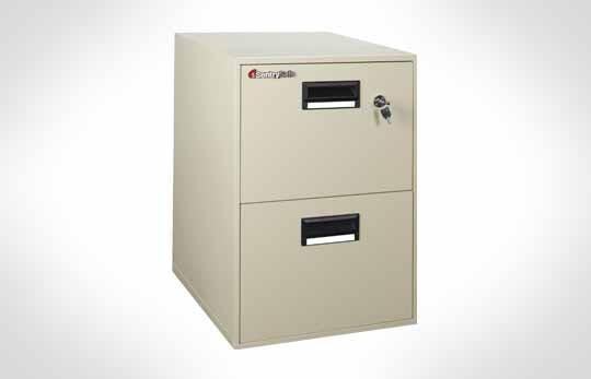 2B2100 Cost Saver! Fire File Cabinet, 2 Drawer Letter Width **Discontinued**