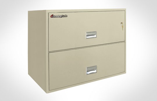 2L3600 SentrySafe Two Drawer Lateral Fireproof File, 36" Wide
