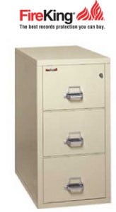 FireKing 3-2131-C, 3 Drawer Legal Width Fireproof File Cabinet