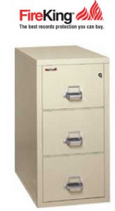 FireKing 3-2144-2, 3 Drawer Legal, 2 Hour Fire Rated Vertical Filing Cabinet