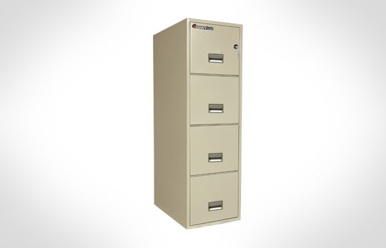 4T2531 SentrySafe Four Drawer Letter, 25" Deep **Discontinued**