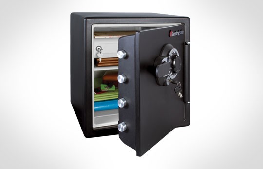 SentrySafe SFW123DSB 1.23 Cubic Feet Combination Fire-Safe, Medium Grey