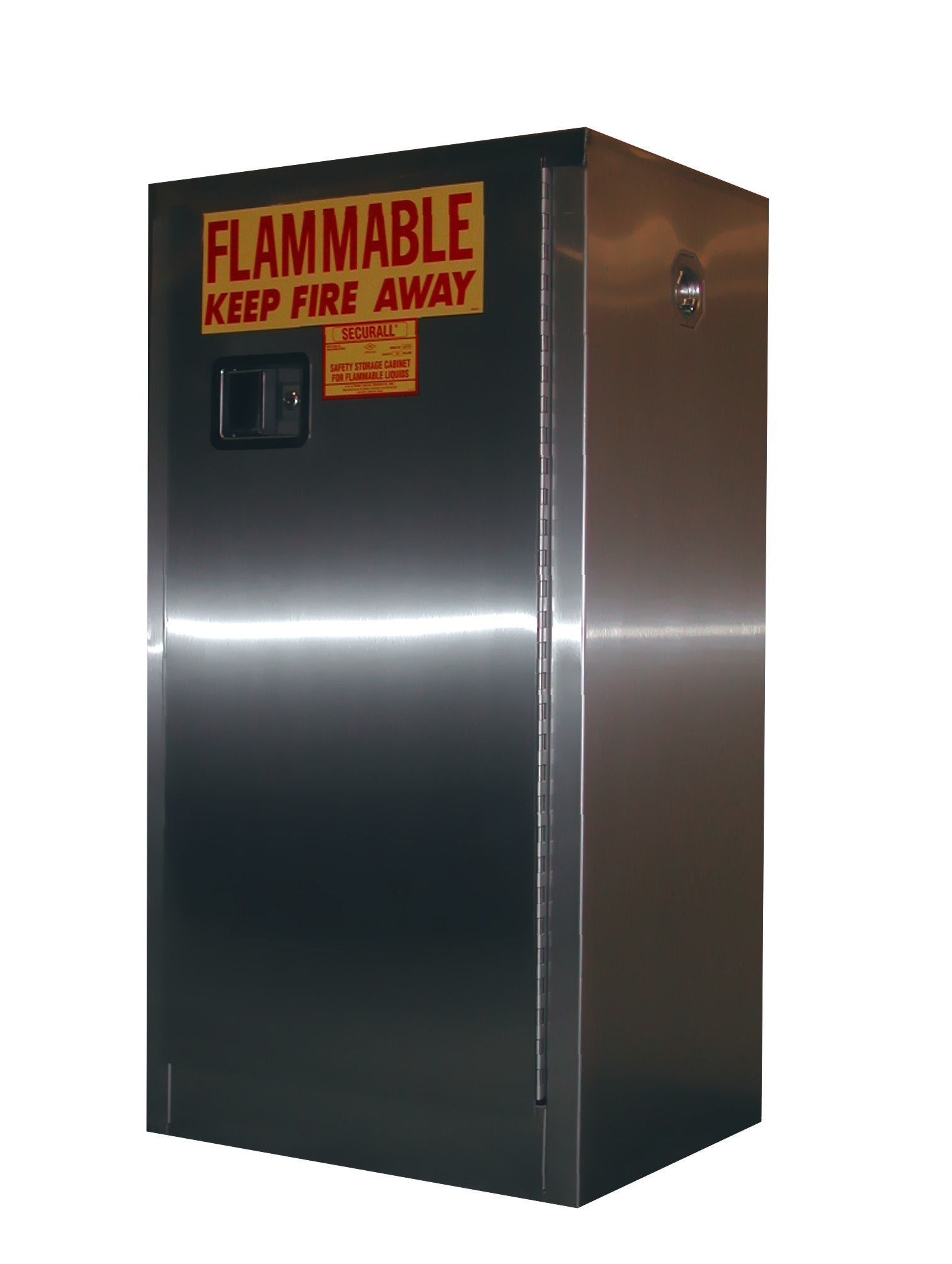 A110-SS - Stainless Steel Flammable Storage Cabinet - 16 Gal. Storage Capacity