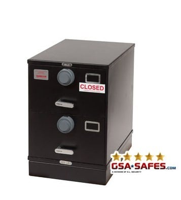 7110 01 029 8055 Multi Lock Class 6 2 Drawer File Cabinet Black