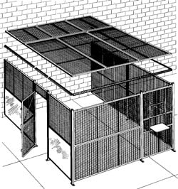 Two-Wall DEA Approved Drug Cage & Secure Storage Area