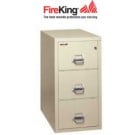 3 Drawer fire file with Medecco key lock