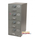 7110-01-614-5383 Multi Lock GSA Approved Class 6, 4 Drawer Filing Cabinet, Legal Size w/ S&G 2740 Locks