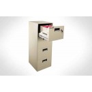 4B2100 Cost Saver! Fireproof File, 4 Drawer Letter Width **Discontinued**