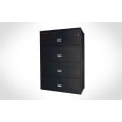 4L4300 SentrySafe Four Drawer, UL 350 1 Hour Rated, 43" Wide Lateral File