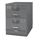 7110-00-082-6111ML | Class 5, Two Drawer Multi Lock File Cabinet, Gray