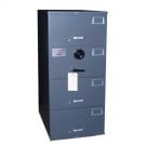 7110-00-082-6112 | Class 5, 4 Drawer SIngle Lock File Cabinet, Gray