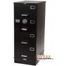 7110-01-012-8740 | Class 5, 4 Drawer SIngle Lock File Cabinet, Black