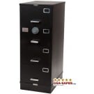 7110-01-614-5434 | Class 5, 4 Drawer SIngle Lock File Cabinet, Black