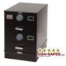 7110-01-614-5410 GSA Approved Class 6, 2 Drawer Multi-Lock Filing Cabinet, Letter Size w/ S&G 2740B Lock