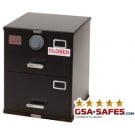 7110-01-614-5422 | Class 5, Two Drawer Single Lock File Cabinet, Black