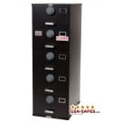 7110-01-029-8059 | Class 6, 5 Drawer Multi-lock file cabinet, Black
