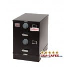 7110-01-029-8055 | Multi-Lock Class 6, 2 Drawer File Cabinet, Black