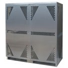 LP16S-Steel - LP/Oxygen Storage Cabinet - 16 Cyl. Horizontal Standard 2-Door
