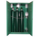 MG109HFL - MedGas Full Fire Lined Oxygen Gas Cylinder Storage Cabinet - Stores 9-12 H Cylinders