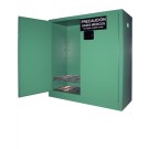 MG121FL - MedGas Full Fire Lined Oxygen Gas Cylinder Storage Cabinet - Stores 21-24 D, E Cylinders