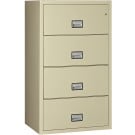 Phoenix Lateral 31 inch 4-Drawer Fireproof File Cabinet