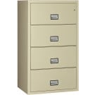 Phoenix Lateral 31 inch 4-Drawer Fireproof File Cabinet