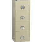 Phoenix Vertical 25 inch 4-Drawer Letter Fireproof File Cabinet