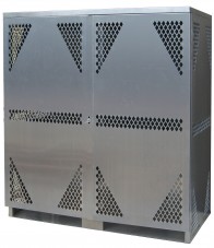 LP16S - LP/Oxygen Storage Cabinet - 16 Cyl. Horizontal Standard 2-Door
