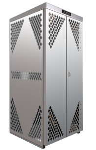 LP8S-Steel - LP/Oxygen Storage Cabinet - 8 Cyl. Horizontal Standard Door