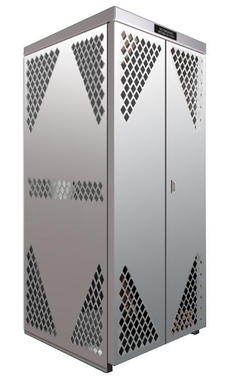 LP8S-Steel - LP/Oxygen Storage Cabinet - 8 Cyl. Horizontal Standard Door