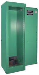 MG104FL - MedGas Oxygen Gas Cylinder Full Fire Lined Storage Cabinet - Stores 2-4 D, E Cylinders
