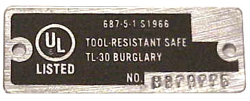 Burglary Rated Safe